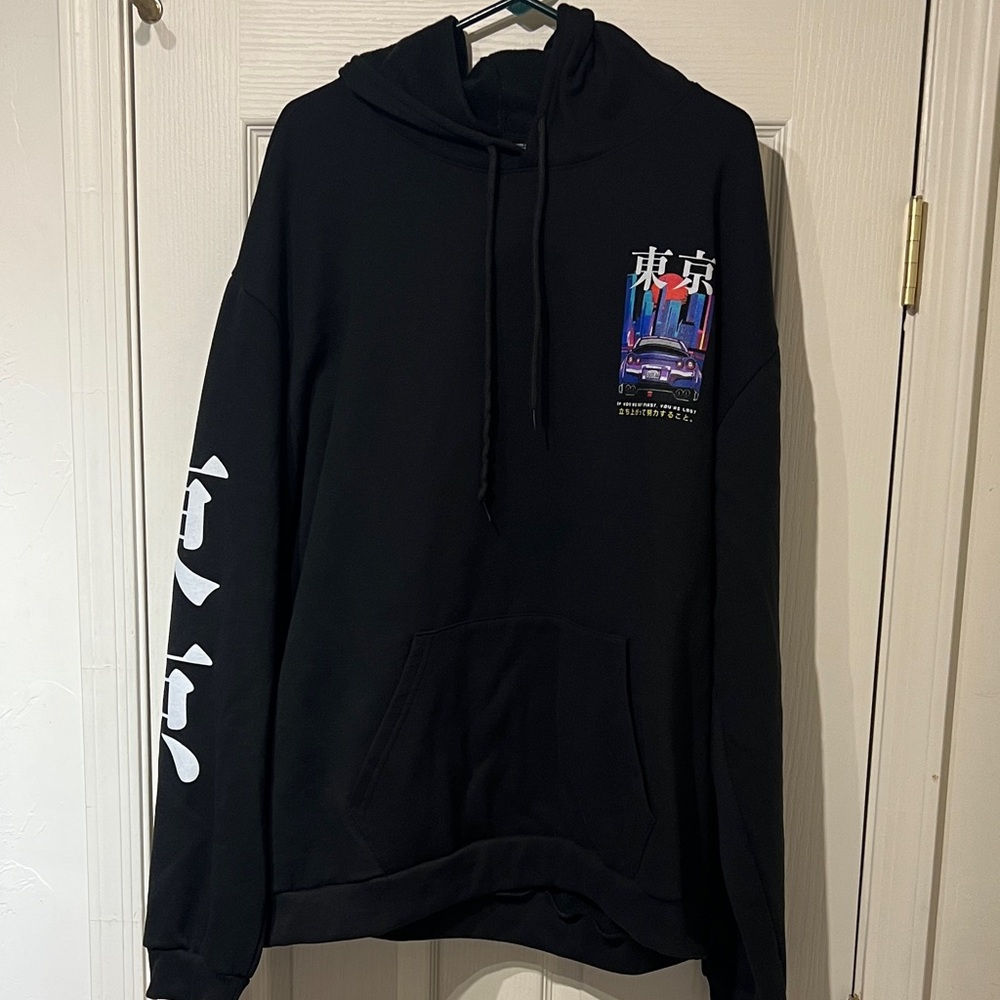 Tokyo Graphic GTR 3XL Black Hoodie Mint